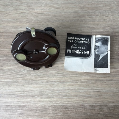 #ad #ad Vintage 1940s Sawyer’s View Master Brown Bakelite Viewer Portland OR w Manual $29.99
