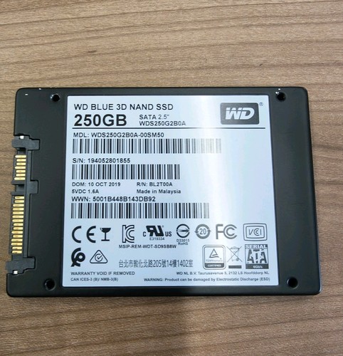 Western Digital Blue 250GB 2,5" SATA III 6G SSD WDS250G2B0A-00SM50