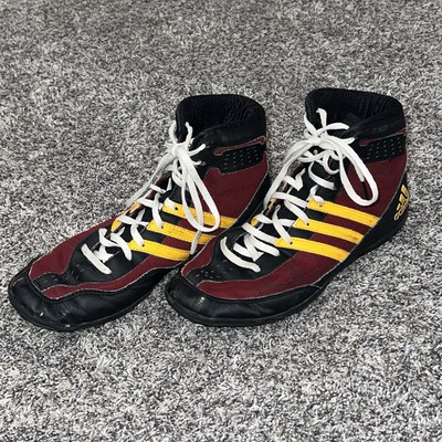 Adidas Mat Wizard 3 Wrestling AQ3071 Men's Size 7 Shoes Black/Maroon/Gold  MW3 | eBay