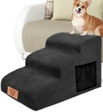 Hundetreppe klein 3 Stufen Hund Hunderampe Katzentreppe rutschfest Tragbar