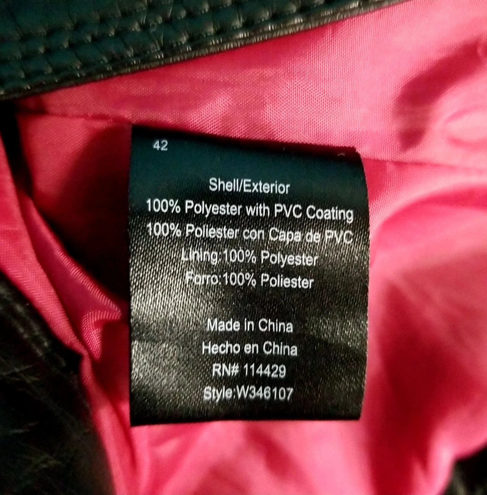 Vintage Y2k Women's Sz S Faux Leather Black Moto Jacket By Brave Soul image 4