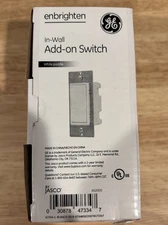 Enbrighten Add-On Switch With QuickFit™ And SimpleWire™, White by Jasco