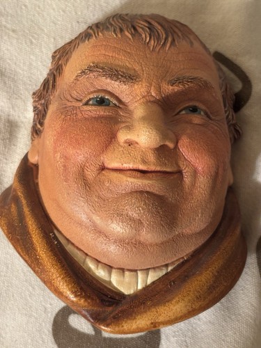 Legend Products 80s Friar Tuck Chalkware Head Bosson Style Wall Decor Plaque 80s
