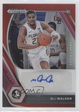 2021-22 Panini Prizm Draft Picks Red 131/199 MJ Walker #DP-MJW Auto 0r2f