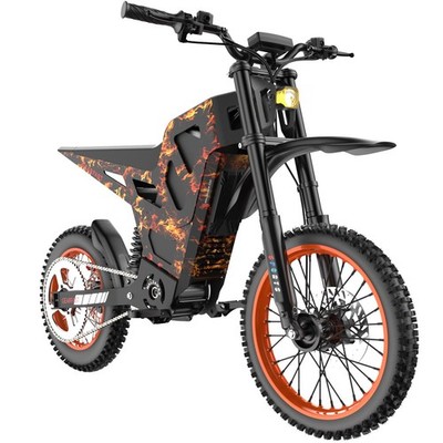 ADULT ELECTRIC DIRT BIKE PEAK 3000W 48V 21AH OFF-ROAD BICYCLES 40MPH E-BIKE US~
