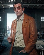 New Men's Camel Tan Leather Coat Jacket| Genuine Soft Sheepskin Leather Jacket M