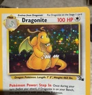 DRAGONITE Pokémon 1999 vintage TCG HOLO Card 4/62 Fossil RARE