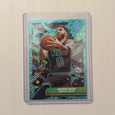 Topps 2025-26 Cosmic Chrome Jayson Tatum Celtics #38 Aqua Equinox /199