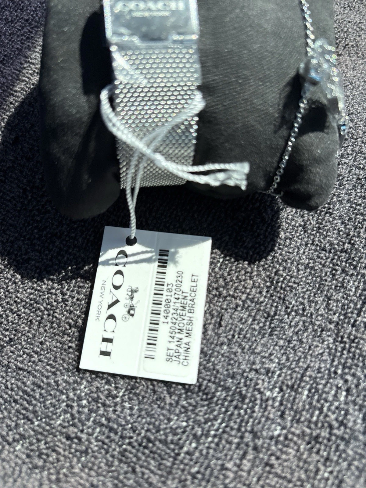 NUOVO OROLOGIO COACH Elliot maglia argento bracciale donna set regalo 1400003