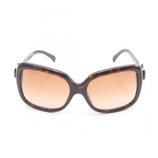 CHANEL COCO Mark Sunglasses eyewear Plastic Brown Used Women CC