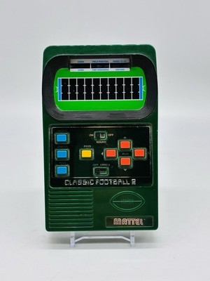 Mattel Classic Football 2 Handheld Electronic Game 2002 Retro Re-Release Working