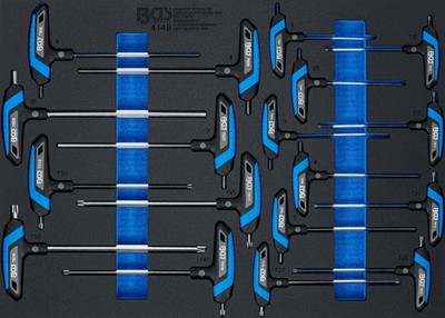 BGS 18x T-Griff  Innensechskant 2-10 mm T-Profil Torx T10-T50 Schraubendreher