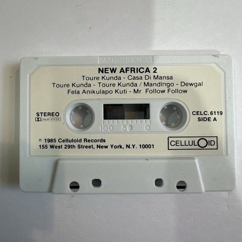 New Africa 2 Cassette Tape Compilaton US Celluloid Afrobeat Fela Kuti 1985 - Picture 5 of 7