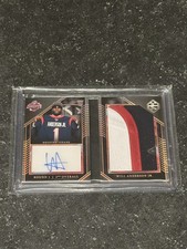 Will Anderson Jr 2023 Panini Limited Draft Day Rookie Patch Auto RC Booklet /35