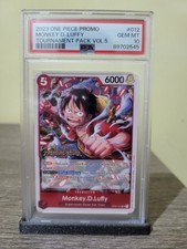 Monkey D. Ruffy Psa 10 ST01-012 Pop 32 ENG Tournament Pack Vol.5 SR Strohhut