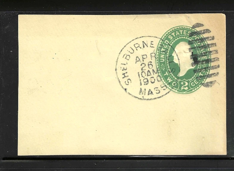 2 MASS Oval Grid Fancy Cancel 2 Cent Washington Postal Corner US 72B11 - Image 2 of 3