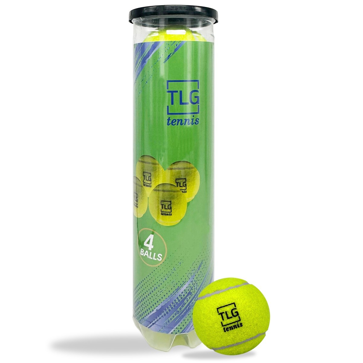 4 x Tennis Balls - Training, Competition, Tournament, Dog Balls, Beginner Balls
