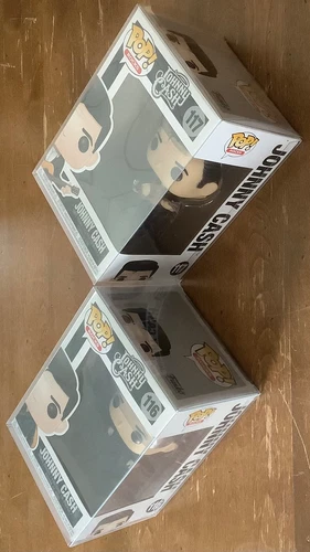 unopened JOHNNY CASH 116 + 117 Funko Pop Rocks Man In Black FOLSOM PRISON figure