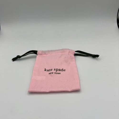 Kate Spade New York sacchetto antipolvere rosa sacchetto portagioie coulisse 4 5"x4"