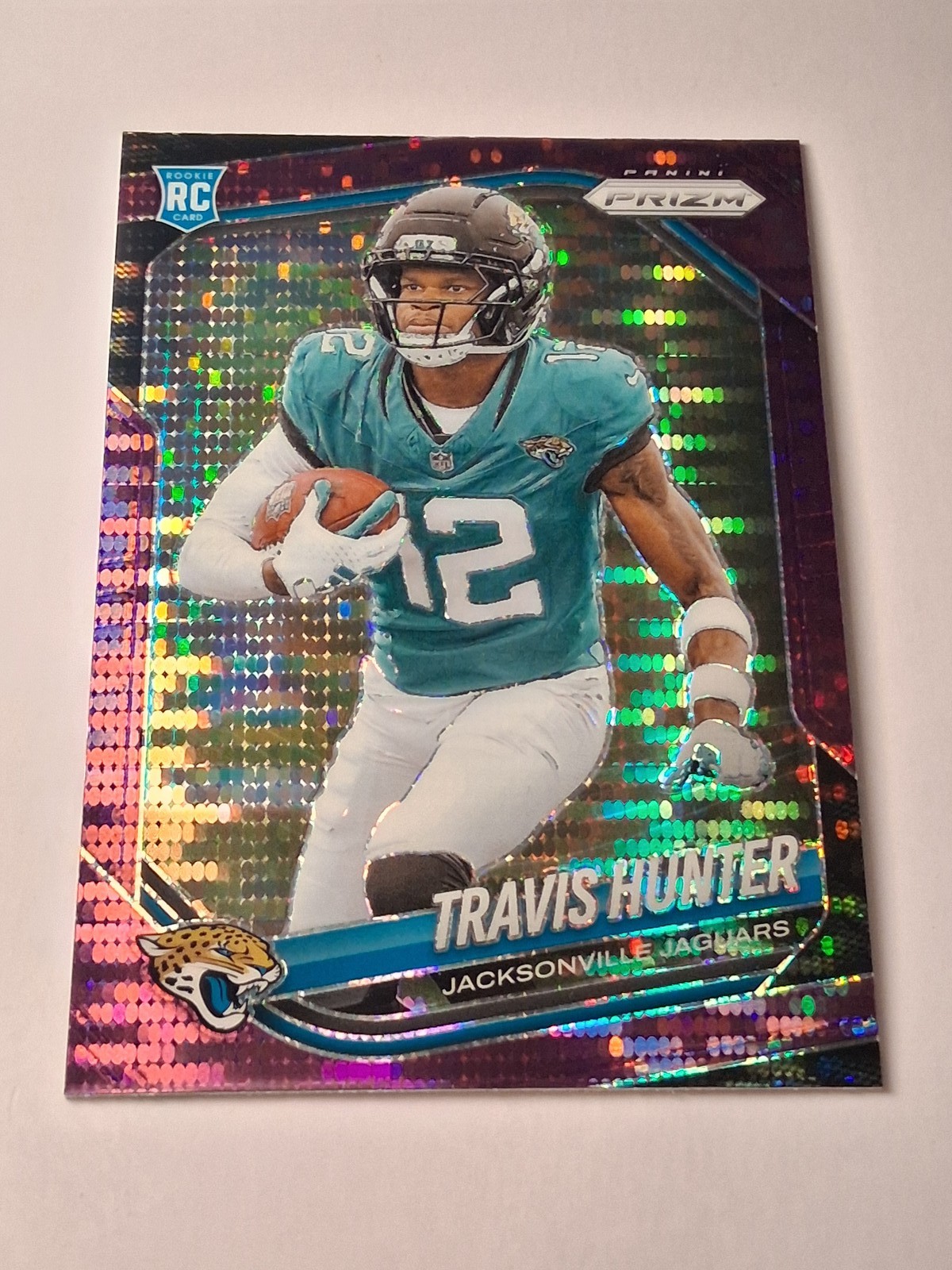 2025 Panini Prizm #301 Travis Hunter Purple Pulsar
