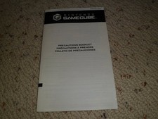 Nintendo Gamecube precautions booklet ONLY 2001 45749D