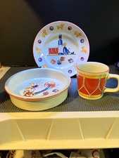 Tiffany  Co. Tiffany Toys 3-Piece Kids Dinner Set Plate Bowl Mug Ceramic