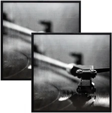 Music Album Frame - Made To Display Vinyl LP Album Covers 12.5" x 12.5" Two P...