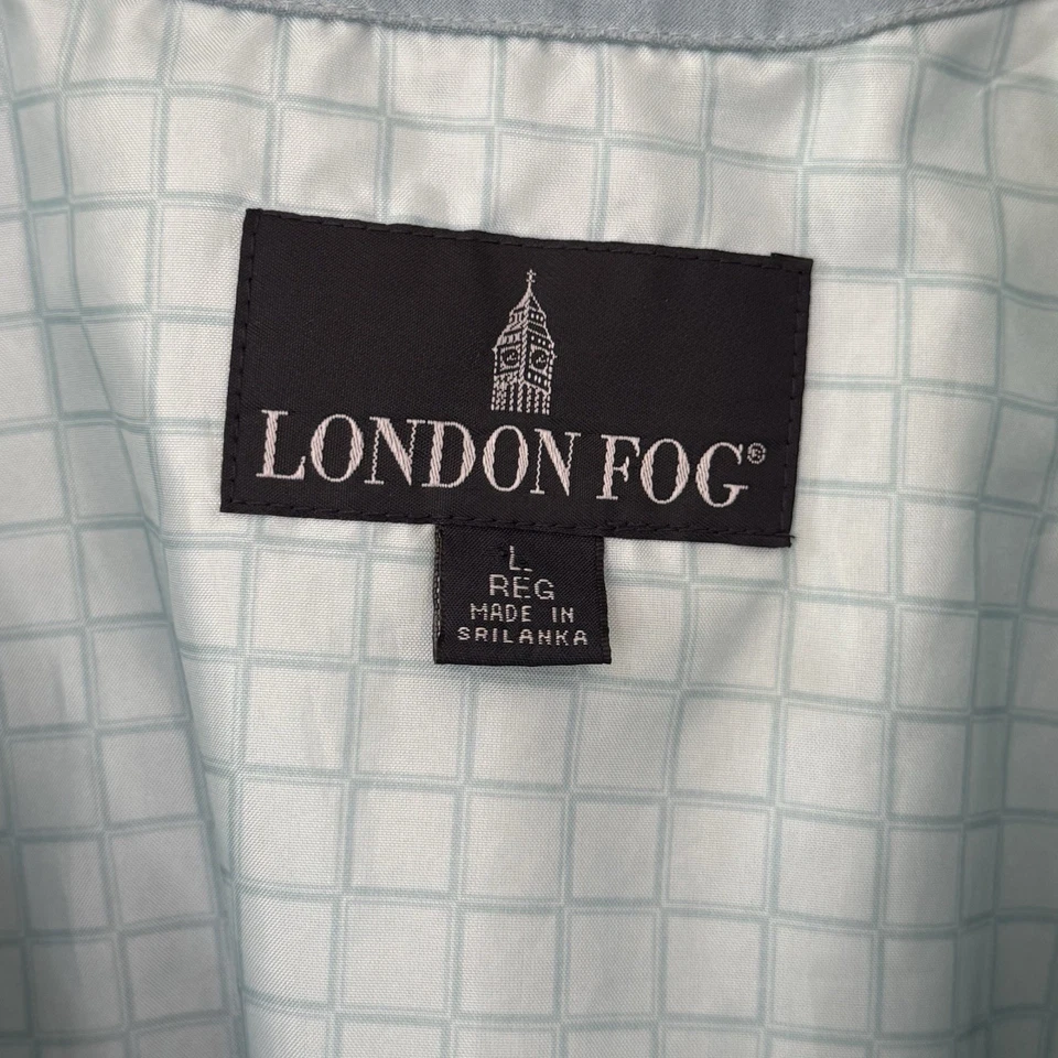 Chaqueta impermeable London Fog para hombre con capucha extraíble talla grande Foto 3 de 4