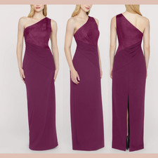 NWI 328 JS Collections  4  Ingrid Mixed Media Gown in Violet Rose J2366