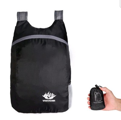 15L Leichter Packbarer Rucksack Faltbar Ultraleicht Praktisch Reise Daypack Tasche N