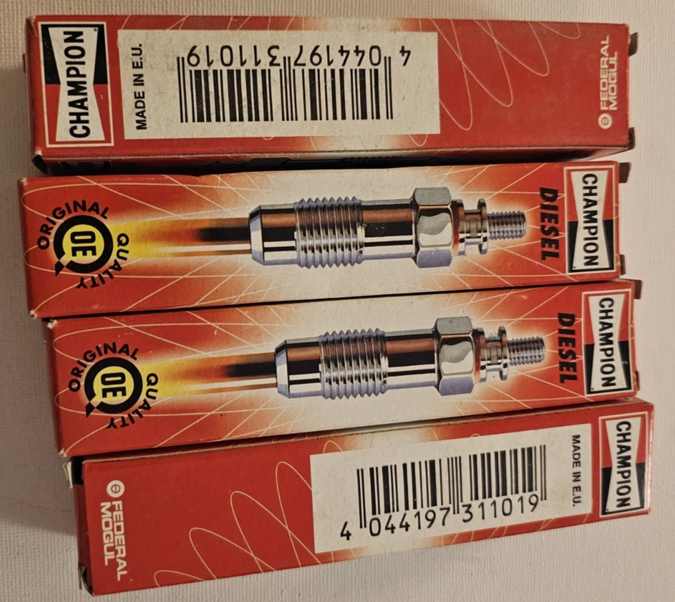 4XNEW GLOG PLUGS CHAMPION MADE IN GERMANY FOR SKODA 2.0TDI 16V CH702 N10579802 - Image 2 of 4