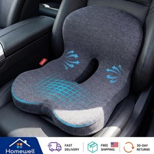 Ergonomic Memory Foam Car Seat Cushion - Relief for Sciatica Tailbone Pain