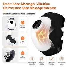 Knee Massager Cordless Heated Vibration Air Compression Therapy for Pain Relief
