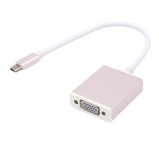 USB3.1 Type C to VGA Display Adapter for Connecting PC to Displays or Projector