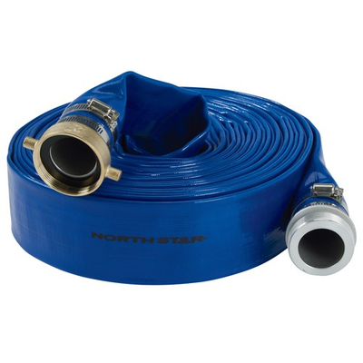 #ad #ad NorthStar Water Pump Discharge Hose 2in. x 50ft. Max. PSI 80 PVC Lays Flat $79.99