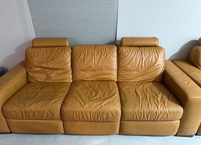 Natuzzi Italian Leather 3pcs Sofa