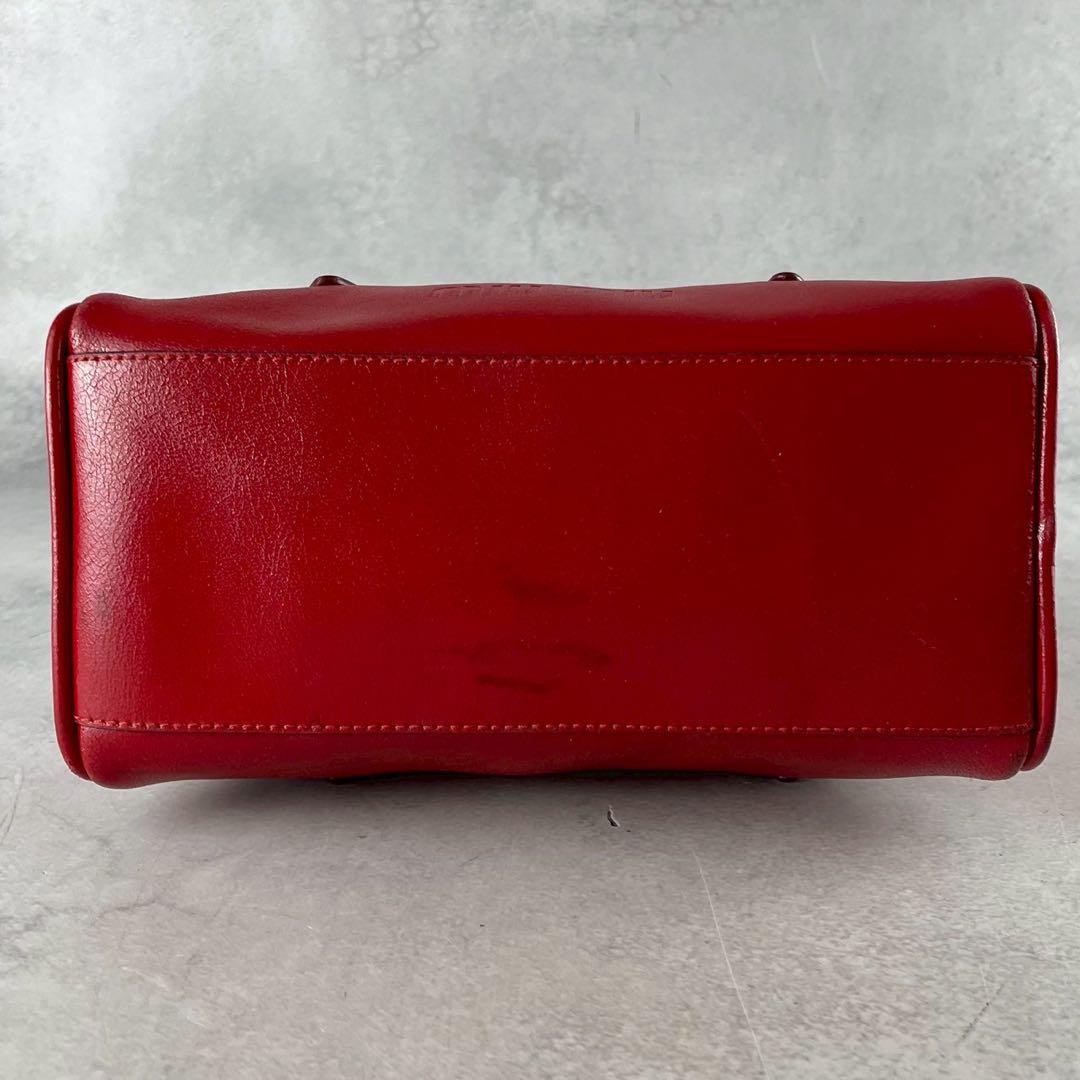 Miu Miu 90s Archive Mini Boston Bag Red Leather Vintage Y2K