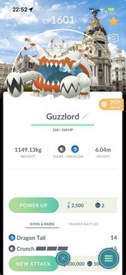  SHINYGUZZLORD  MADRID GO FEST 2024 BG Pokémon Go TRADE 1M or 20k 