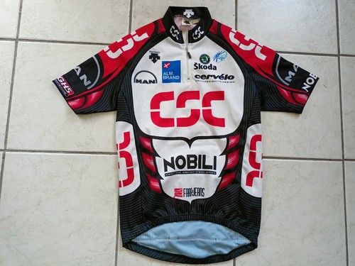 RADTRIKOT FAHRRAD ABFAHRT UCI CSC NOBILI SKODA GRÖSSE M/3 SEHR GUTER ZUSTAND