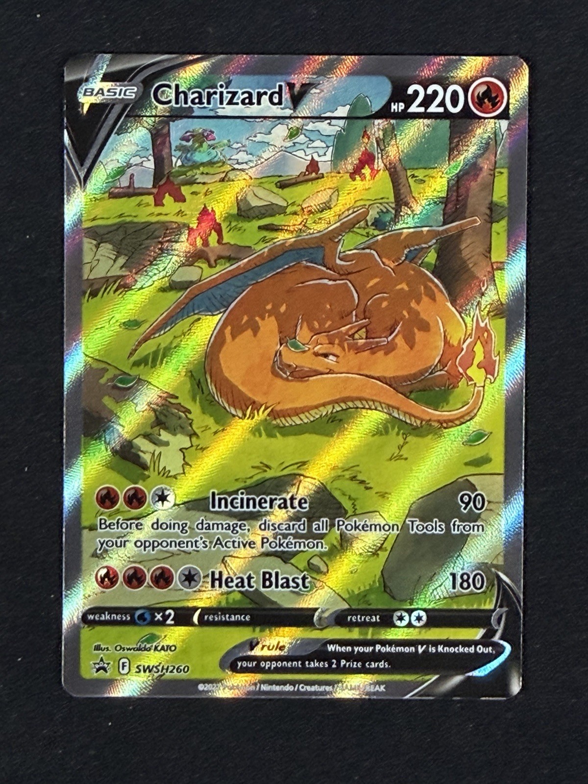 Charizard V SWSH260 P SWSH: Sword & Shield Promo Cards Holo NM Pokemon