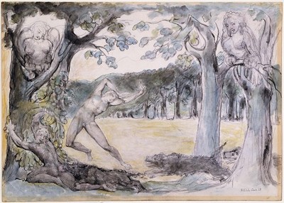 William Blake - Höllenhunde Jagd Zerstörer ihre eigenen Waren Expressionismus Wal