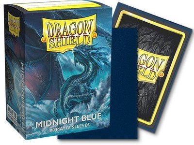 Dragon Shield Matte Midnight Blue Sleeves 100ct - Standard Size - 1 Case