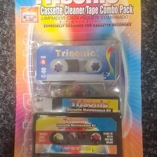 New Trisonic Cassette Maintenance Kit Audio Head Cleaner W/Cleaning Fluid Sealed