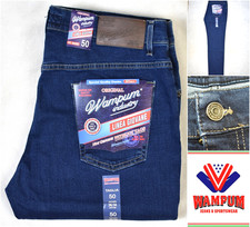 wampum jeans uomo slim fit elasticizzato regular pantalone 5 tasche gamba dritta