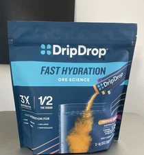 DripDrop Hydration - Tropical Electrolyte Drink Mix-32 Serv Pack FREE SHIPPING