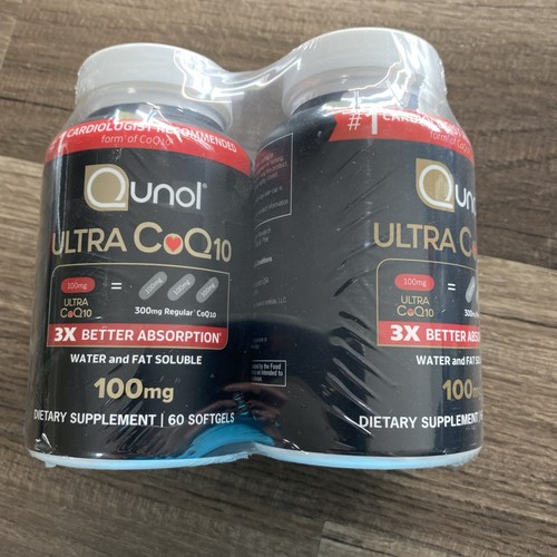 Coenzyme Q10 (CoQ10) 100 Mg + Vitamine E - 120 Gélules, Santé Cardiaque, Marque Coolkin
