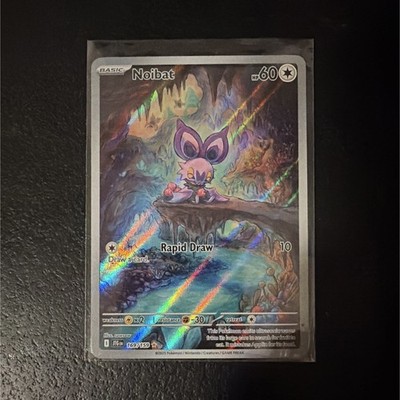 Pokemon Noibat 169/159 SV04 Paradox Rift Full Art Holo Illustration Rare ENG