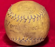 1920s-30s Worth Special Durohide Baseball Odd Stitch Old Ball Great Indoor vtg