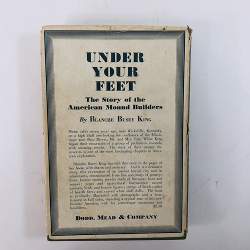 Blanche Busey King Under Your Feet book American Mound SIGNED 1939 w/ brochure - Picture 2 of 24