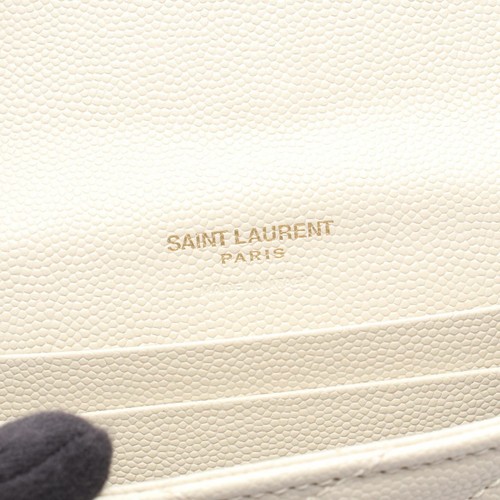 SAINT LAURENT PARIS Monogram Envelope Bifold Wallet Purse 414404 leather Used - Imagen 4 de 11